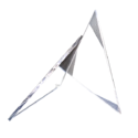 Приз стеклянный треугольник